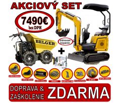 MINIBAGER BG-910.01+MINIDUMPER BELGER s PRÍSLUŠENSTVOM